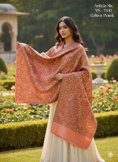 Luxurious Mustard Jamavar Wool blend 